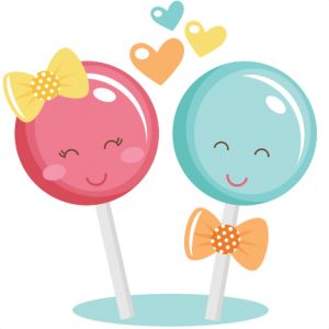 Cute lollipop clipart