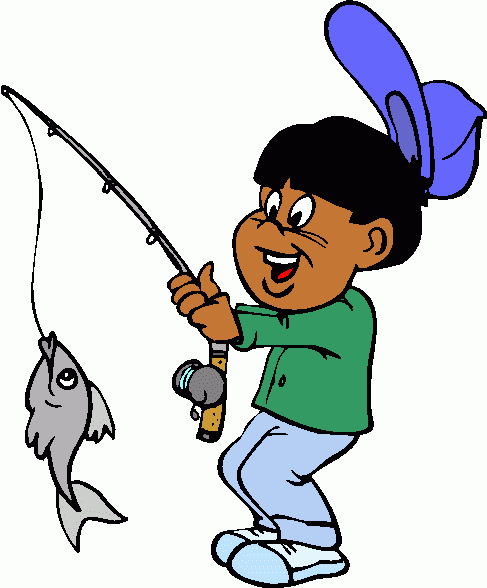 Fisherman fishing clipart 3