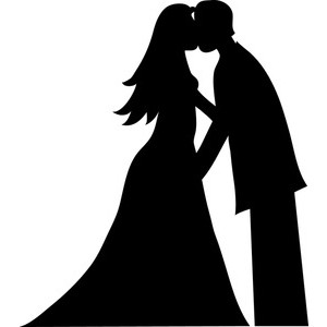 Image bride and groom clipart