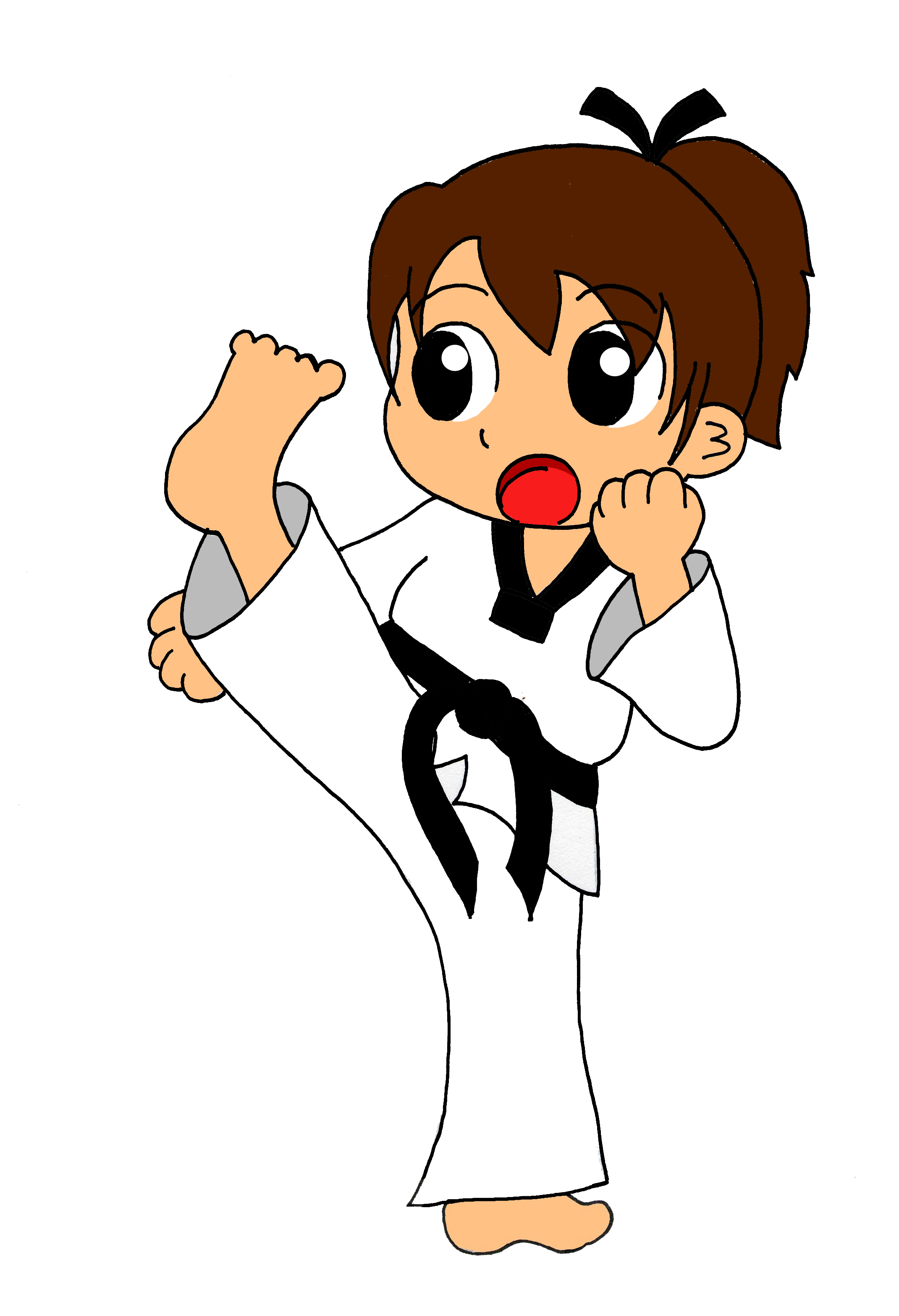 Karate clip art kids free free clipart images 2