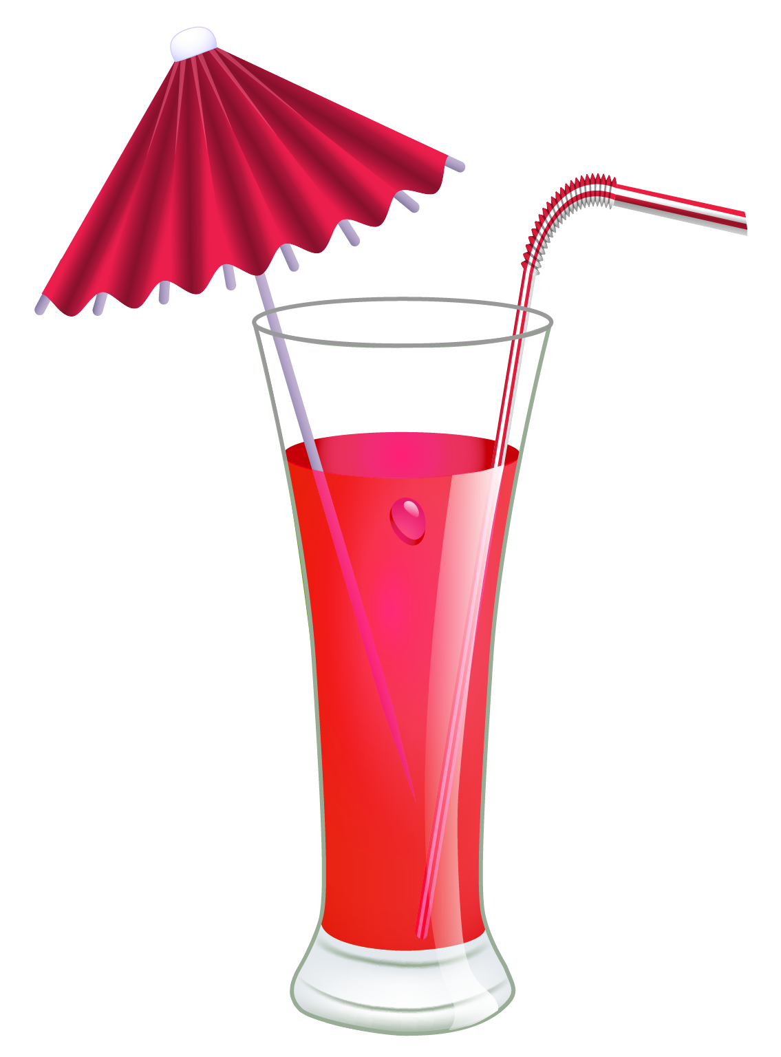 Red cocktail clipart image 2