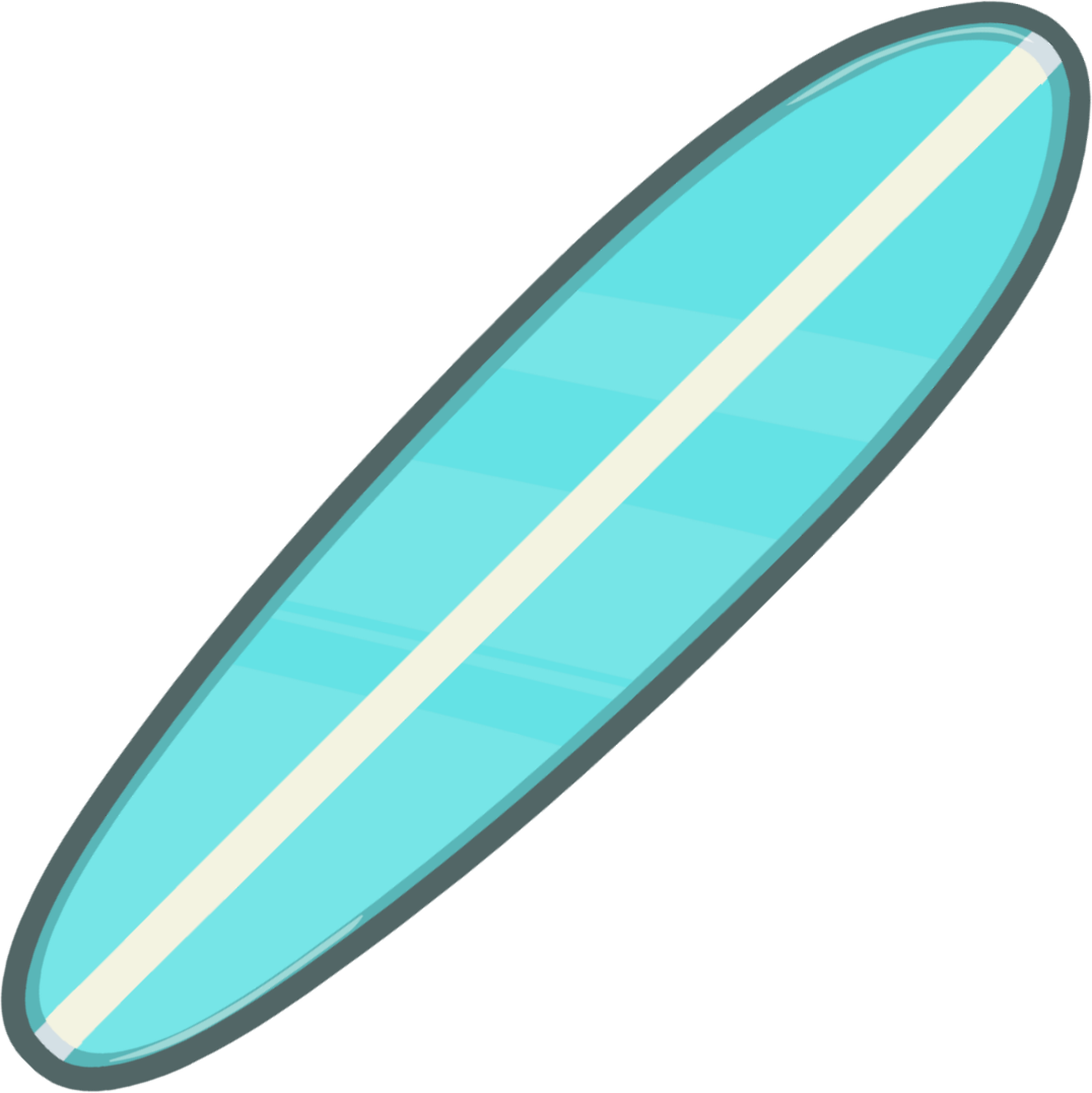 Surfboard clip art 5