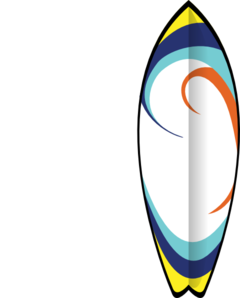 Surfboard clip art at vector clip art