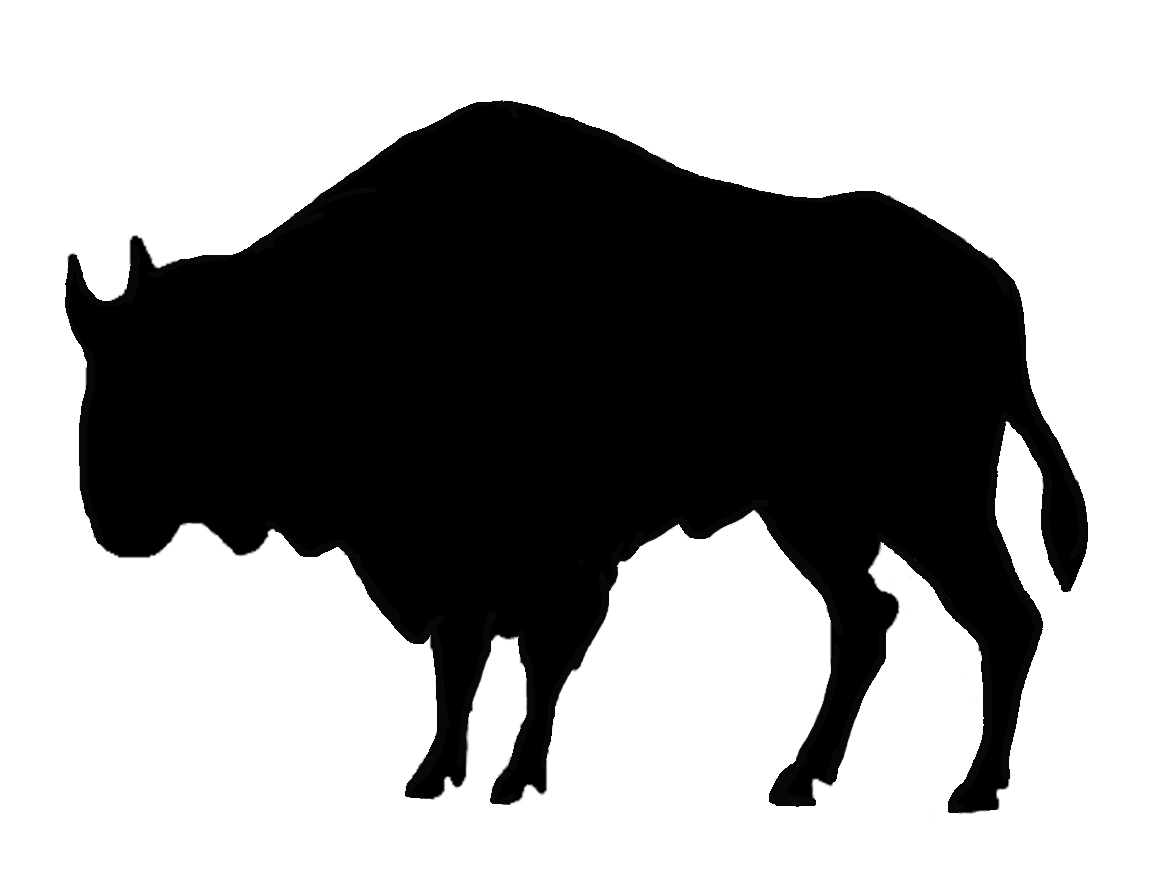 Buffalo animal silhouette silhouette clip art