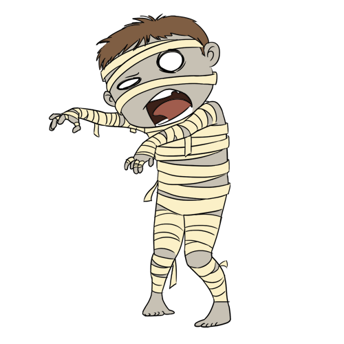 Cute halloween mummy clip art free clipart images