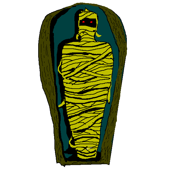 Free mummy in coffin clip art clipart clipart