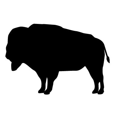 Gallery for buffalo clip art silhouette 2