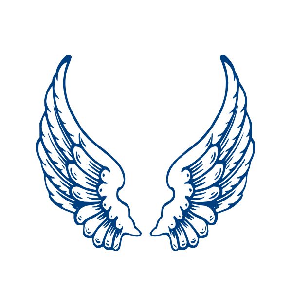 Angel wings template largeangelwings clip art vector clip art