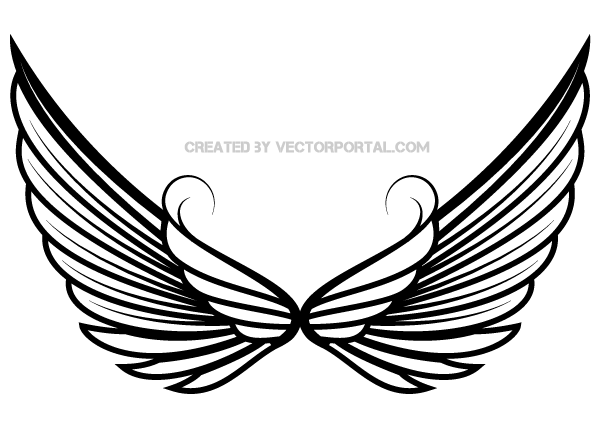 Angel wings wings clip art