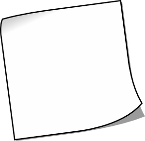 Blank sticky note clip art at vector clip art 2