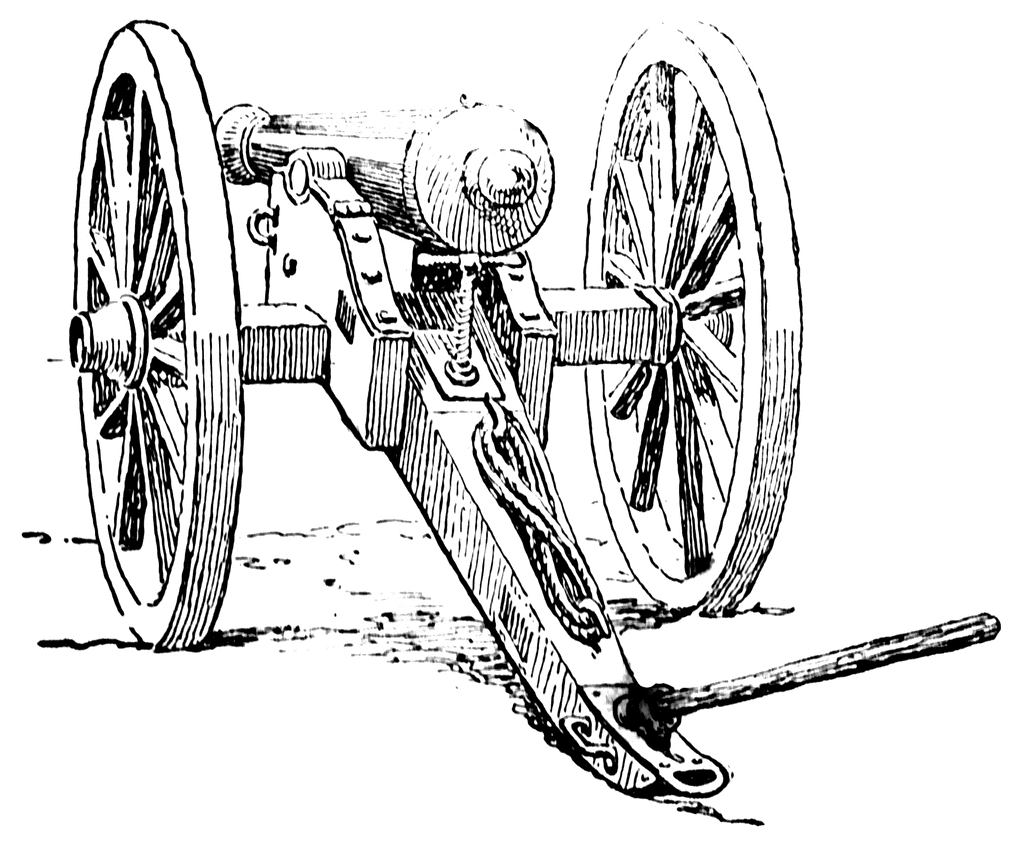 Cannon civil war canon clipart etc