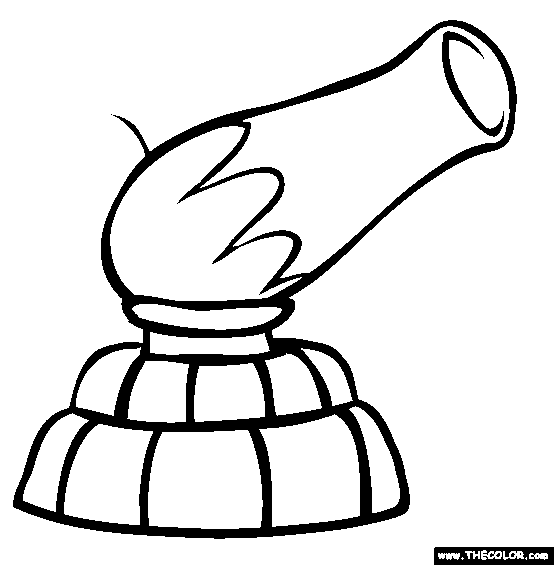 Circus cannon coloring page free clipart images
