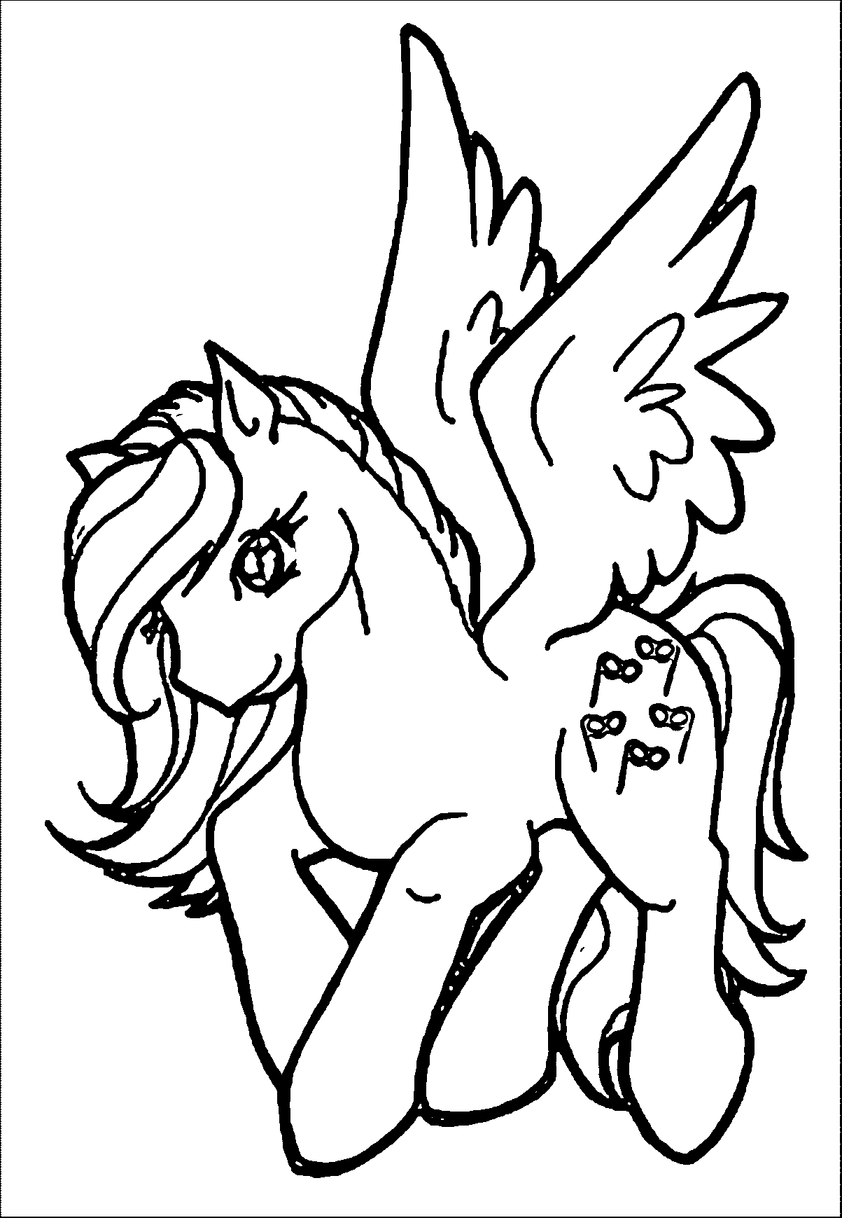 Clip art my little pony kids we coloring page
