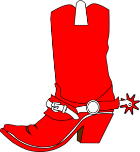 Cowboy boot cowgirl boot clip art at vector clip art