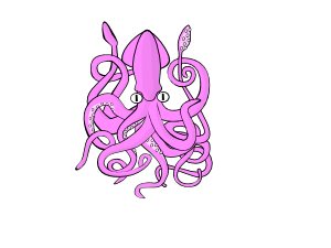 Davidone giant squid clip art at vector clip art
