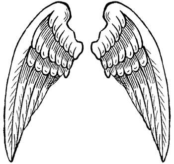 Gallery for cross with angel wings clip art