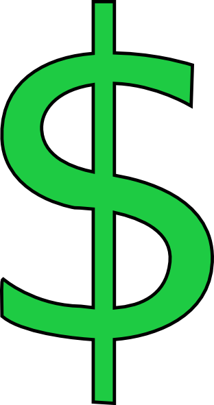 Green dollar sign clipart free clipart images 2