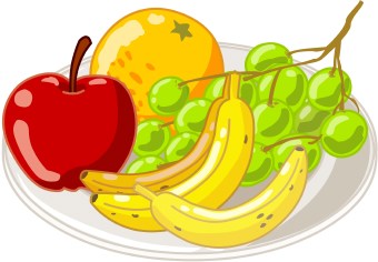 Healthy snack time clipart