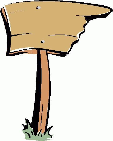 Image clip art of sign post