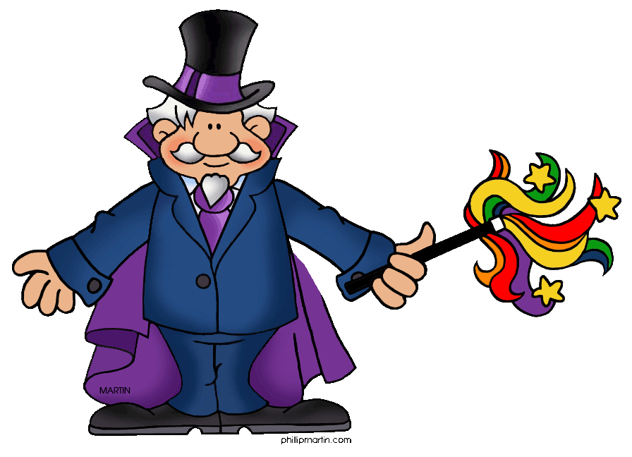 Magician free clipart images