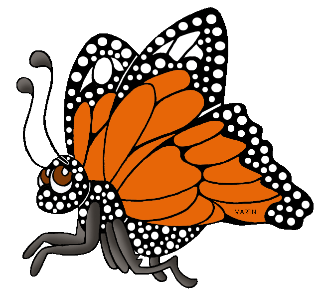 Monarch butterfly butterflies free animal clipart for kids 