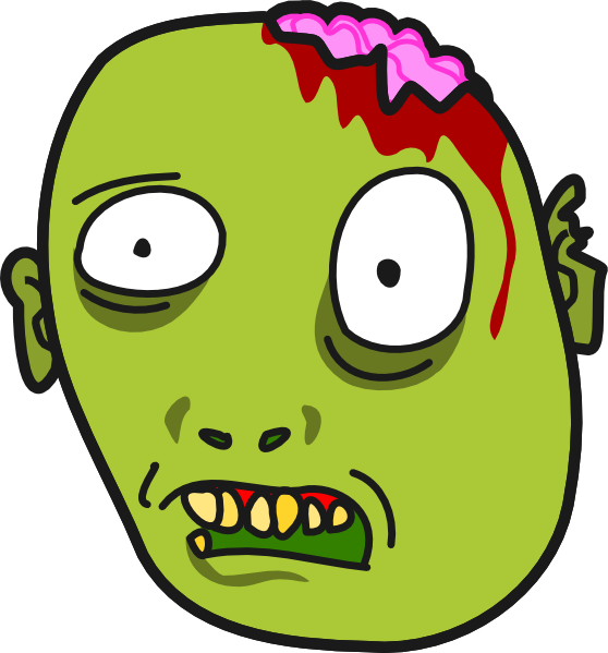 Pictures clip art cartoon zombie face