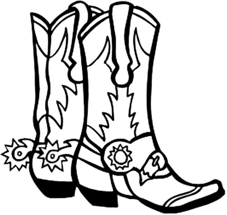 Rodeo board on cowboy boots square dance and country clipart