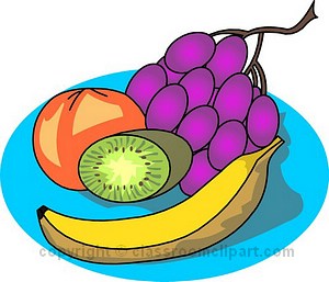 Snack fruit plate clipart free clipart images