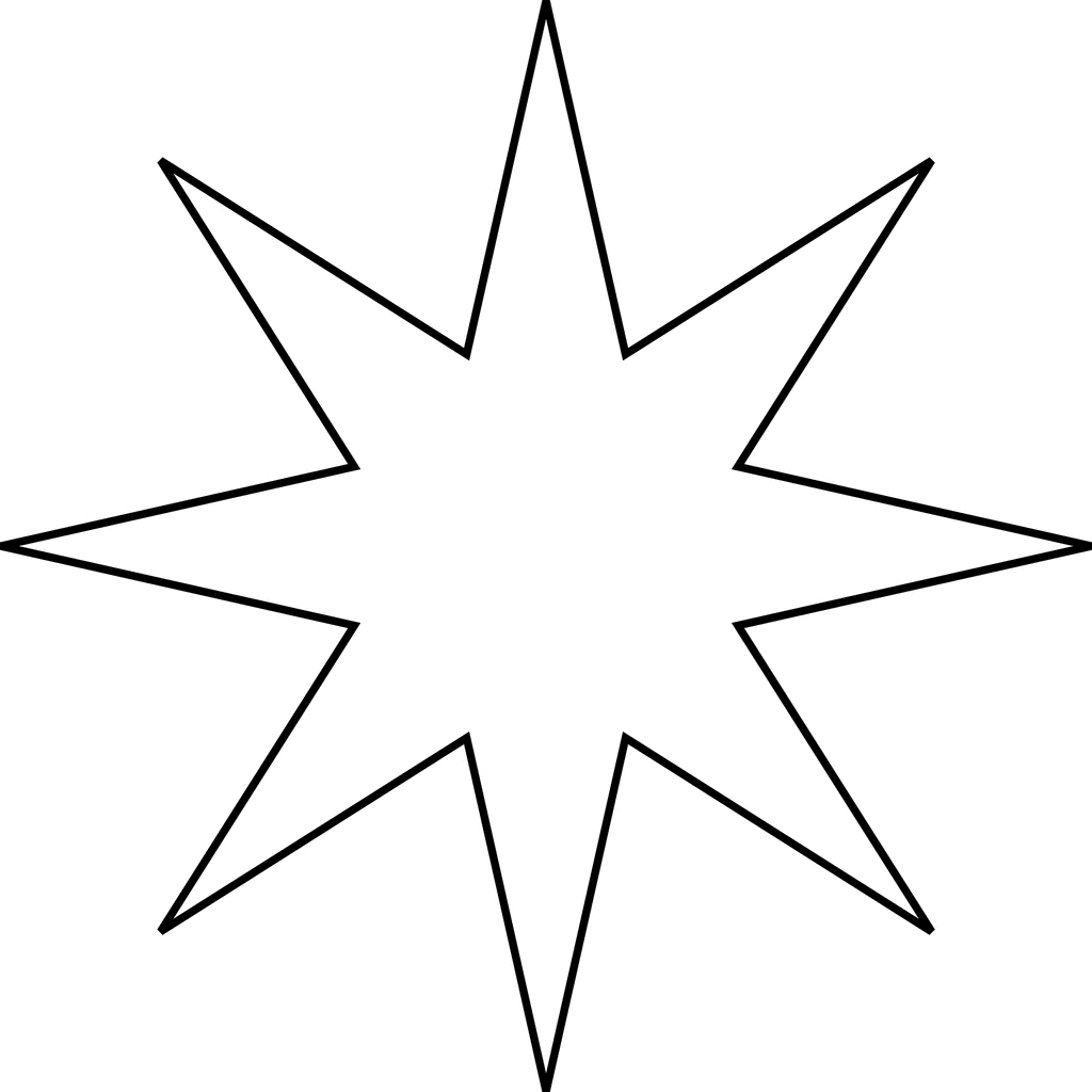 Starburst star polygons clipart etc