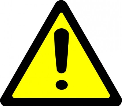 Warning sign clip art free vector for free download about