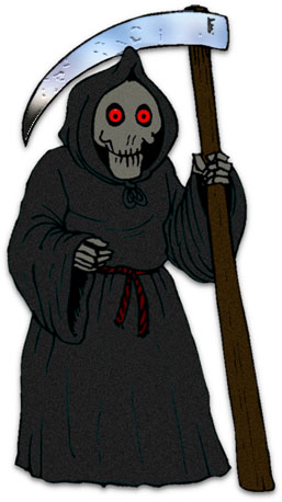 Free halloween graphics grim reaper ghost black cat clipart