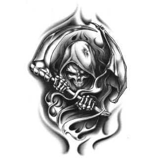Grim reaper vector tribal grim reaper tattoo wicked cool image clip art