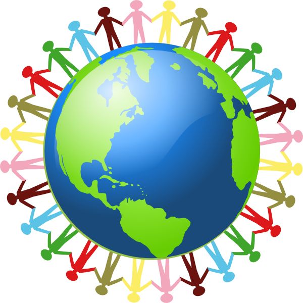 Peace circles restorative justice people holding hands around clip art