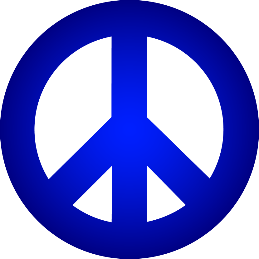 Peace sign clip art 3
