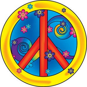 Pink peace sign clipart free clipart images