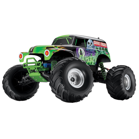 Grave digger 2wd monster truck rtr 2ch am radio tra2a clipart
