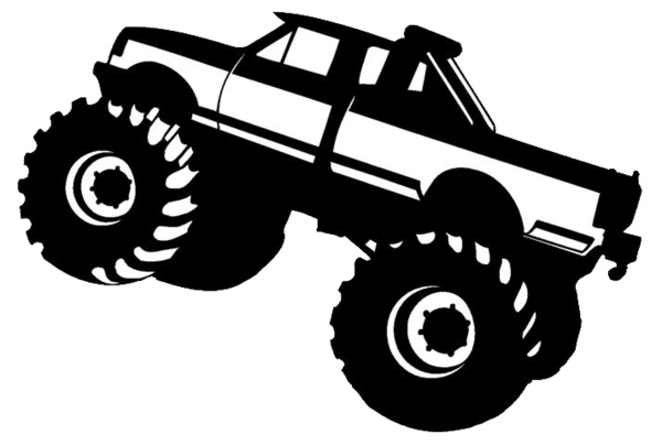Monster truck truck clipart top view free clipart images