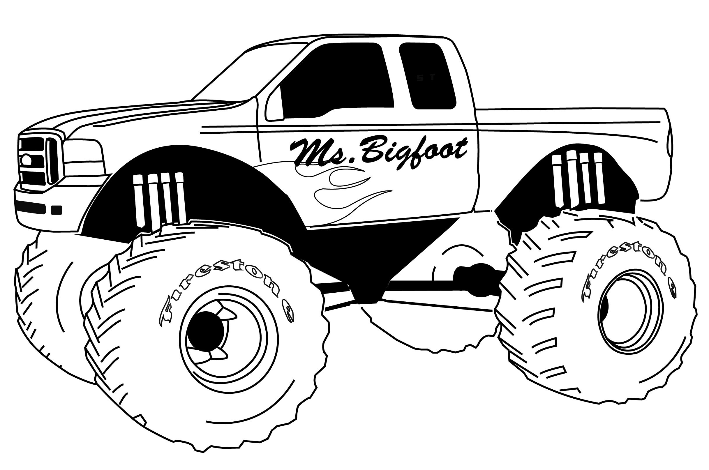Truck color pages monster truck coloring pages monster truck clip art