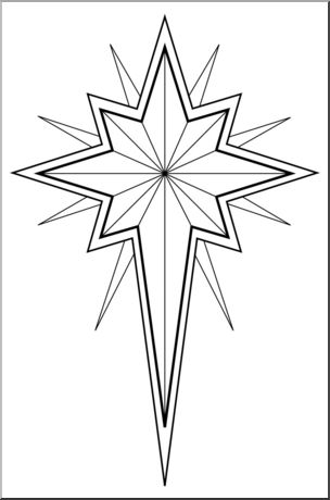 Christmas star illustration  clipart