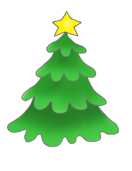 Christmas star image christmas tree star clip art
