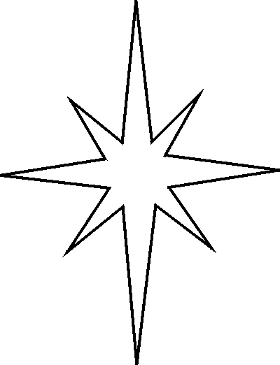 Christmas star pic christmas tree outline with star clip art