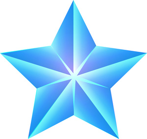 Free star clip art image blue themed christmas star