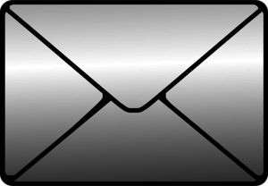 Mail envelope or email icon for web vector clip art