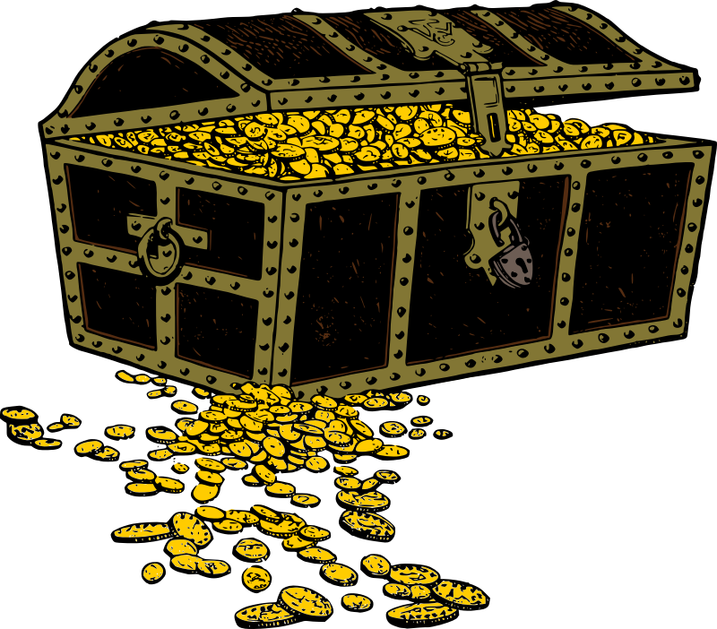 Treasure chest pirate clip art  2