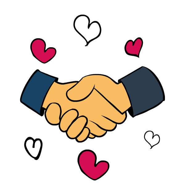 Clip art king martin luther day handshake hearts big