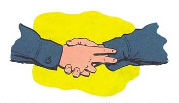 Handshake catholic education clipart