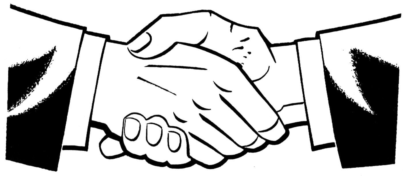 Handshake shaking hands clip art hands image
