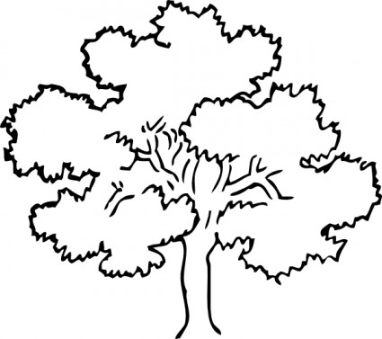 Oak tree clip art free vector in open office drawing svg svg