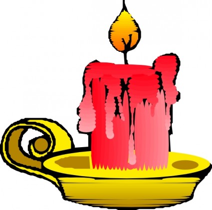 Red candle clip art free vector in open office drawing svg svg