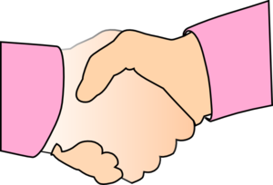Shaking hands handshake clip art at vector clip art image